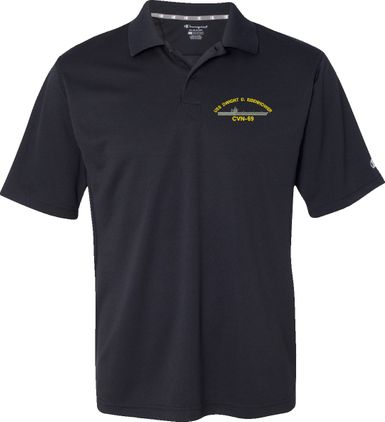 USS Dwight D. Eisenhower CVN-69 Moisture Wicking Polo
