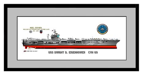 USS Dwight D. EisenHower CVN-69 Print