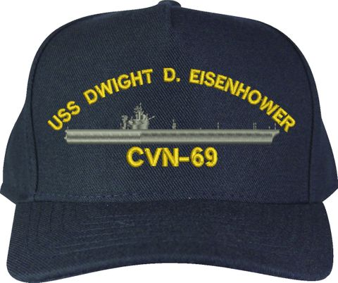 USS Dwight D. Eisenhower CVN-69 U.S. Made Cap