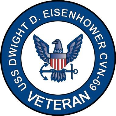 USS Dwight D Eisenhower CVN-69 Veteran Decal Sticker