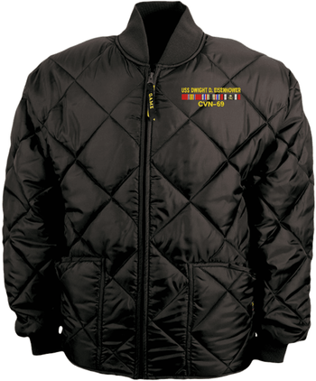 USS Dwight D. Eisenhower CVN-69 with Desert Storm Ribbons (Saudi Arabia) Bravest Jacket