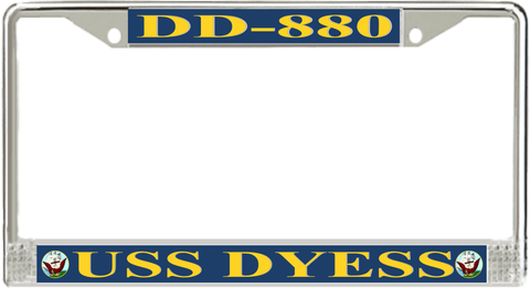 USS Dyess DD-880 License Plate Frame