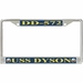 USS Dyson DD-572 License Plate Frame