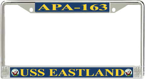 USS Eastland APA-163 License Plate Frame