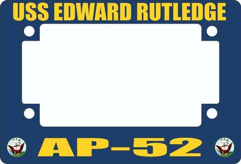 USS Edward Rutledge AP-52 Motorcycle Frame