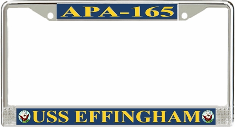 USS Effingham APA-165 License Plate Frame