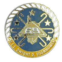 USS Eisenhower Lapel Pin