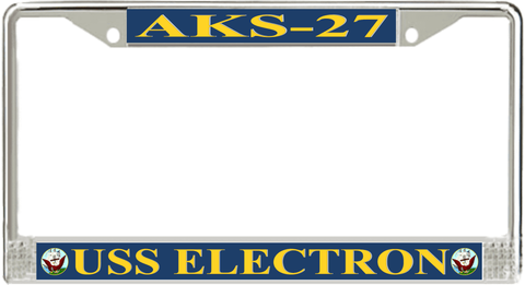 USS Electron AKS-27 License Plate Frame