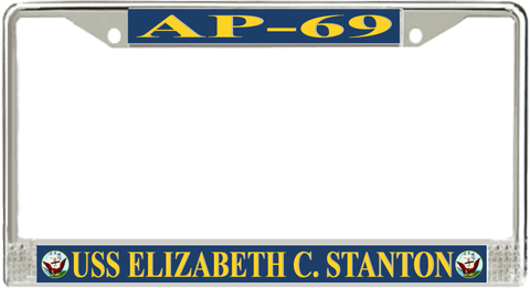 USS Elizabeth C. Stanton AP-69 License Plate Frame