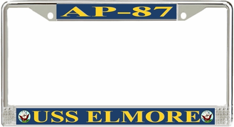 USS Elmore AP-87 License Plate Frame