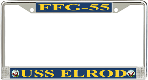 USS Elrod FFG-55 License Plate Frame