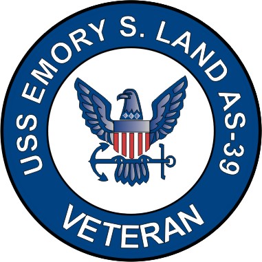 USS Emory S Land AS-39 Veteran Decal Sticker