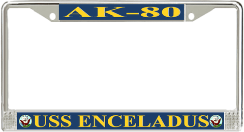 USS Enceladus AK-80 License Plate Frame