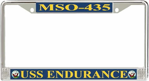 USS Endurance MSO-435 License Plate Frame