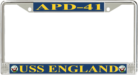 USS England APD-41 License Plate Frame