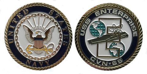 USS Enterprise Challenge Coin Enlisted