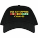 USS Enterprise CVAN-65 with Vietnam Service Ribbons Embroidered Cap