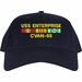 USS Enterprise CVAN-65 with Vietnam Service Ribbons Embroidered Cap