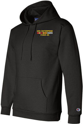 USS Enterprise CVAN-65 with Vietnam Service Ribbons Hoodie