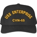 USS Enterprise CVN-65 Text Only Custom Embroidered Cap