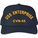 USS Enterprise CVN-65 Text Only Custom Embroidered Cap