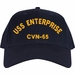 USS Enterprise CVN-65 Text Only Custom Embroidered Cap