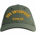 USS Enterprise CVN-65 Text Only Custom Embroidered Cap