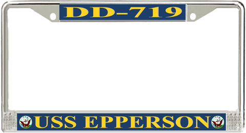 USS Epperson DD-719 License Plate Frame