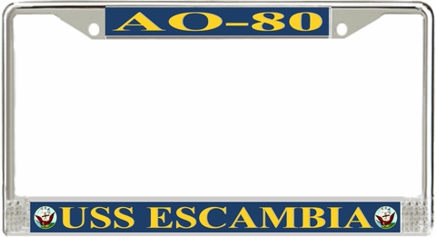 USS Escambia AO-80 License Plate Frame
