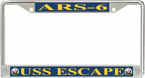 USS Escape ARS-6 License Plate Frame