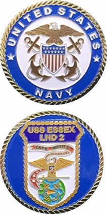USS Essex LHD-2 Officer Challenge Coin