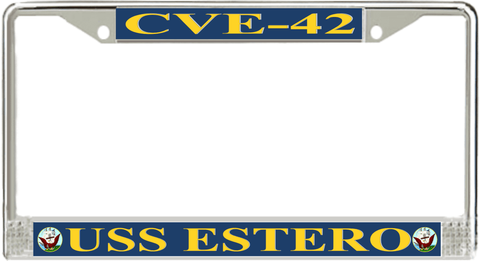 USS Estero CVE-42 License Plate Frame