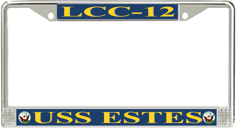 USS Estes LCC-12 License Plate frame