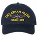 USS Ethan Allen SSBN-608 with Dolphins Unstructured Dad Cap