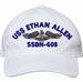 USS Ethan Allen SSBN-608 with Dolphins Unstructured Dad Cap