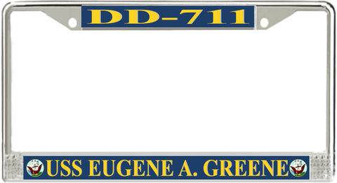 USS Eugene A. Greene DD-711 License Plate Frame