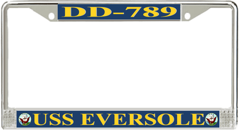 USS Eversole DD-789 License Plate Frame