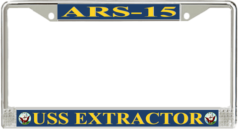 USS Extractor ARS-15 License Plate Frame