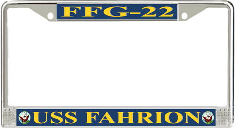 USS Fahrion FFG-22 License Plate Frame