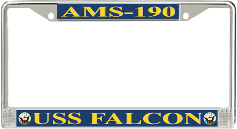 USS Falcon AMS-190 License Plate Frame