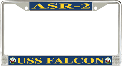 USS Falcon ASR-2 License Plate Frame