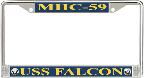 USS Falcon MHC-59 License Plate Frame