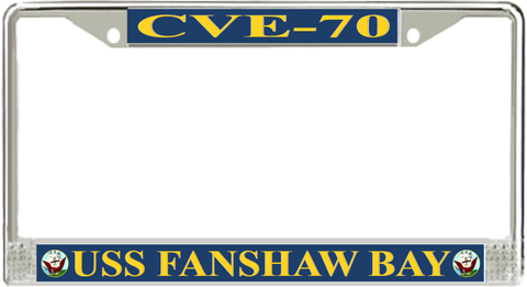 USS Fanshaw Bay CVE-70 License Plate Frame