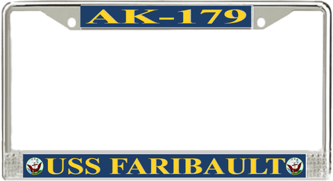 USS Faribault AK-179 License Plate Frame