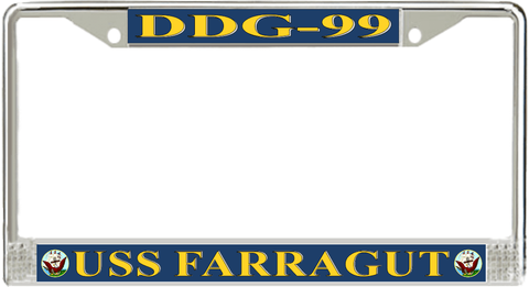 USS Farragut DDG-99 License Plate Frame