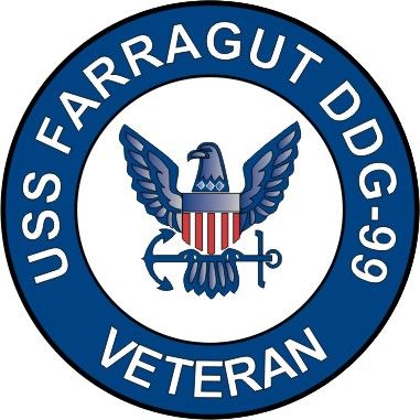 USS Farragut DDG-99 Veteran Decal Sticker