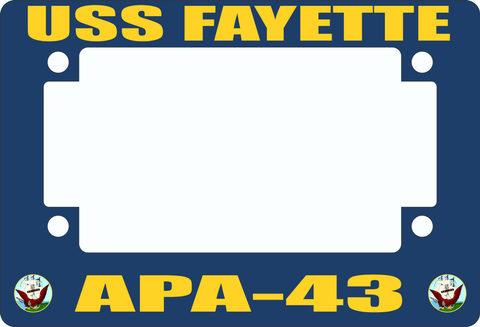 USS Fayette APA-43 Motorcycle Frame