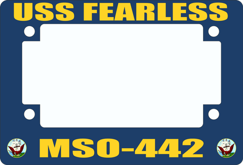 USS Fearless MSO-442 Motorcycle Frame
