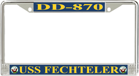 USS Fechteler DD-870 License Plate Frame
