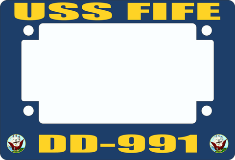 USS Fife DD-991 Motorcycle Frame